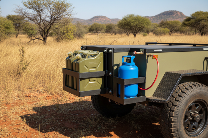 Gas Bottle & Jerry Can Holder